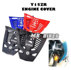 YAMAHA Y15 Y15Z Y15ZR ENGINE COVER PLASTIC CARBON / BLACK -By Sea Courier Method