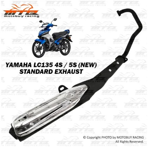 STANDARD EXHAUST FOR YAMAHA LC135 4S/5S (NEW) -By Sea Courier Method 🚢🎁