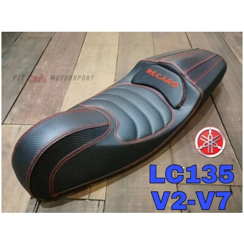 Racing Seat LC135 V2-V7 RECARO Ysuku Cushion FIBER LC 135 Yamaha Seat Covers Come with Box Packing / Motor Accessories -By Sea Courier Method 🚢🎁