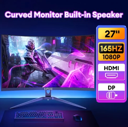 Monitor PC Gaming Monitor 24 Inch IPS Monitor 27 Inch Speaker IPS Monitor 2k 4K 75HZ 165HZ Computer Monitor -By Sea Courier Method 🚢📦