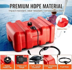 55L Boat Yacht Engine Marine Outboard Fuel Tank Oil Box Container Portable Red Plastic Anti Static For Yum Yamaha -By Sea Courier Method 🚢📦