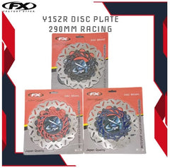 FX Y15ZR DISC PLATE CNC CUTTING 290MM FRONT DEPAN DISK BRAKE STANDARD Motorcycle Accessories DISC BRAKE PLATE Y15 BLACK BLUE RED -By Sea Courier Method 🚢📦