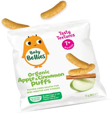 Little Bellies: Organic Baby Puffs - Apple & Cinnamon -By Sea Courier Method 🚢📦