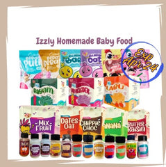 Izzly Homemade Instant Baby Food Makanan Baby Instant Porridge Bubur Cereal Segera Puree Cookies Biskut Noodles Mee Seasoning Powder Serbuk For Baby 6m & Above Untuk Baby 6 Bulan Ke Atas -By Sea Courier Method 🚢📦