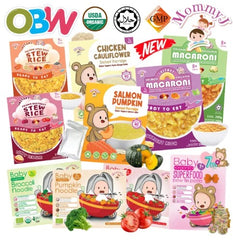 MommyJ Baby Organic Stick Noodle Baby Noodles (Pumpkin /Broccoli / Tomato) *200g per box* / Baby Organic Superfood Bow Tie Pasta | Mommyj Baby Instant Porridge 宝宝粥 | Stew Rice | Baby Halal Food -By Sea Courier Method 🚢📦