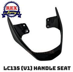 LC135 (V1) HANDLE SEAT / SPOILER / L BAR / BESI BELAKANG (BLACK) -By Sea Courier Method 🚢📦