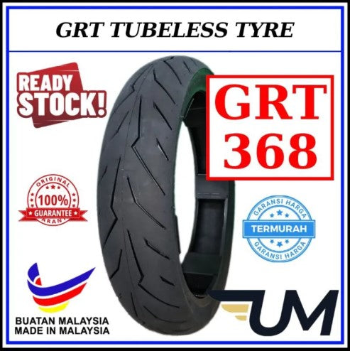 TYRE VIRAL GRT GRT368 BUNGA PIRELLI ROSSO SPORT TUBELESS TYRE BUATAN 2024 TAYAR BARU 70/80-17 70/90-17 809017 -By Sea Courier Method 🚢📦