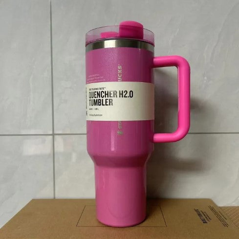 Asal Stanley 40oz Quengher H2.0 Tumbler dengan tudung jerami keluli tahan karat kopi Termos piala kereta cawan vakum cwan -By Sea Courier Method 🚢📦