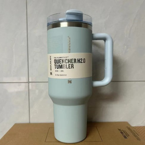 Asal Stanley 40oz Quengher H2.0 Tumbler dengan tudung jerami keluli tahan karat kopi Termos piala kereta cawan vakum cwan -By Sea Courier Method 🚢📦