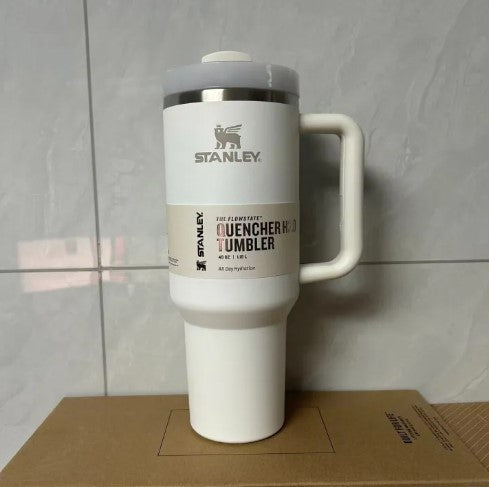 Asal Stanley 40oz Quengher H2.0 Tumbler dengan tudung jerami keluli tahan karat kopi Termos piala kereta cawan vakum cwan -By Sea Courier Method 🚢📦