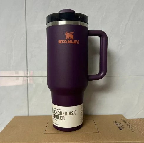 Asal Stanley 40oz Quengher H2.0 Tumbler dengan tudung jerami keluli tahan karat kopi Termos piala kereta cawan vakum cwan -By Sea Courier Method 🚢📦