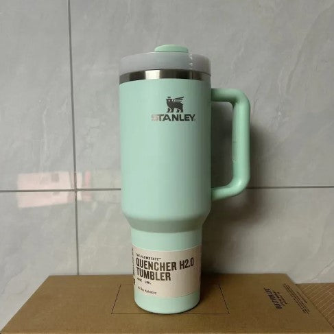 Asal Stanley 40oz Quengher H2.0 Tumbler dengan tudung jerami keluli tahan karat kopi Termos piala kereta cawan vakum cwan -By Sea Courier Method 🚢📦