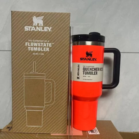 Asal Stanley 40oz Quengher H2.0 Tumbler dengan tudung jerami keluli tahan karat kopi Termos piala kereta cawan vakum cwan -By Sea Courier Method 🚢📦