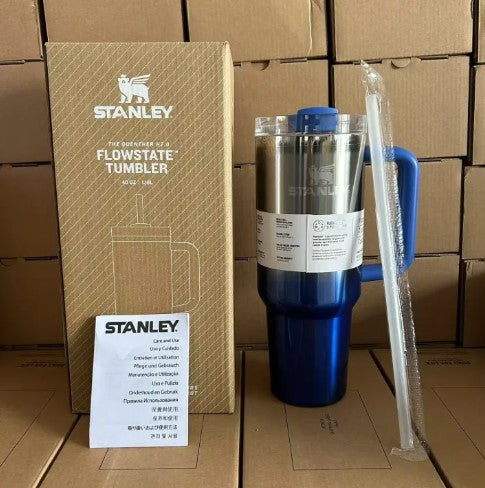 Asal Stanley 40oz Quengher H2.0 Tumbler dengan tudung jerami keluli tahan karat kopi Termos piala kereta cawan vakum cwan -By Sea Courier Method 🚢📦