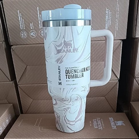 Asal Stanley 40oz Quengher H2.0 Tumbler dengan tudung jerami keluli tahan karat kopi Termos piala kereta cawan vakum cwan -By Sea Courier Method 🚢📦