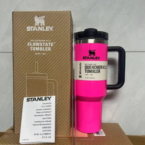 Asal Stanley 40oz Quengher H2.0 Tumbler dengan tudung jerami keluli tahan karat kopi Termos piala kereta cawan vakum cwan -By Sea Courier Method 🚢📦