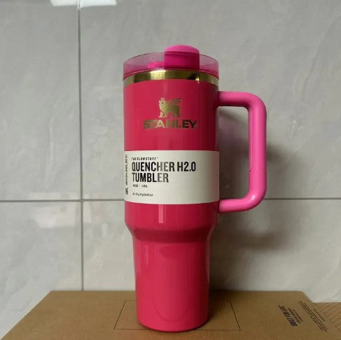 Asal Stanley 40oz Quengher H2.0 Tumbler dengan tudung jerami keluli tahan karat kopi Termos piala kereta cawan vakum cwan -By Sea Courier Method 🚢📦