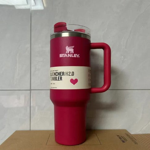 Asal Stanley 40oz Quengher H2.0 Tumbler dengan tudung jerami keluli tahan karat kopi Termos piala kereta cawan vakum cwan -By Sea Courier Method 🚢📦