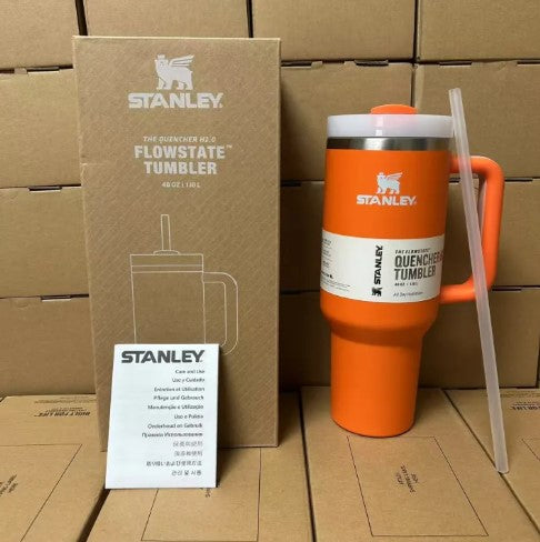 Asal Stanley 40oz Quengher H2.0 Tumbler dengan tudung jerami keluli tahan karat kopi Termos piala kereta cawan vakum cwan -By Sea Courier Method 🚢📦