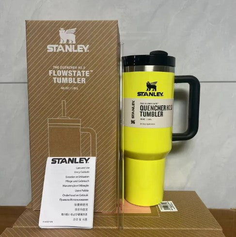 Asal Stanley 40oz Quengher H2.0 Tumbler dengan tudung jerami keluli tahan karat kopi Termos piala kereta cawan vakum cwan -By Sea Courier Method 🚢📦