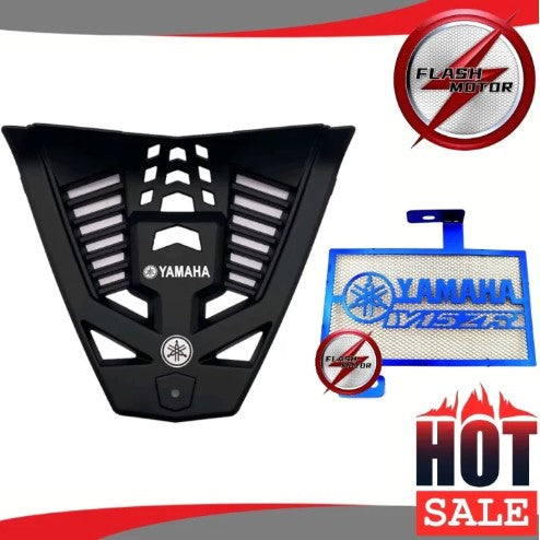 Flashmotor Y15 Y15ZR V1 V2 V3 ENGINE COVER PVC Carbon Black + Radiator Cover Coolant -By Sea Courier Method 🚢📦