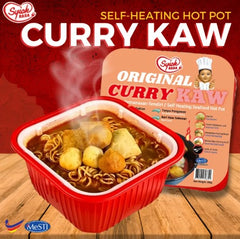 Syiok Rasa [MUSLIM PRODUCT] TomYam Kung/Curry Kaw/Seafood Self-Heating Hotpot - 250g -By Sea Courier Method 🚢📦