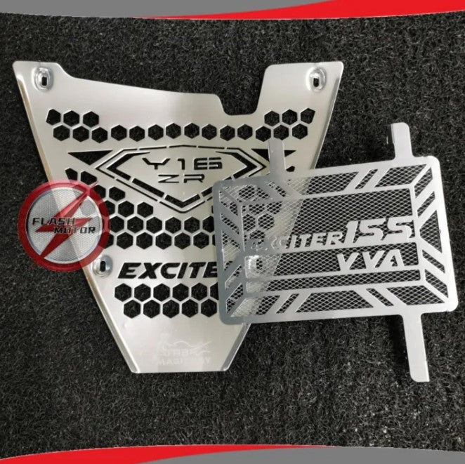 Flashmotor Y16ZR Y16 Magic Boy Alloy Engine Cover & Alloy Coolant Cover Radiator Cover Protector -By Sea Courier Method 🚢📦