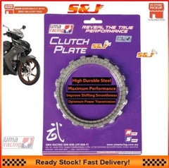 2023 UMA RACING CLUTCH PLATE LC135 Y15ZR Y15 Y16 Y16ZR R15 125Z SRL115FI SRL RS150 RSX EX5 DREAM110 DASH2 LC5S WAVE125 -By Air Courier Method ✈️📦