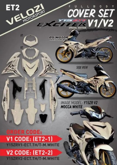 COVER SET Y15ZR V1 / V2 TANAM <EXCITER THAI / N.FLA -By Sea Courier Method 🚢📦