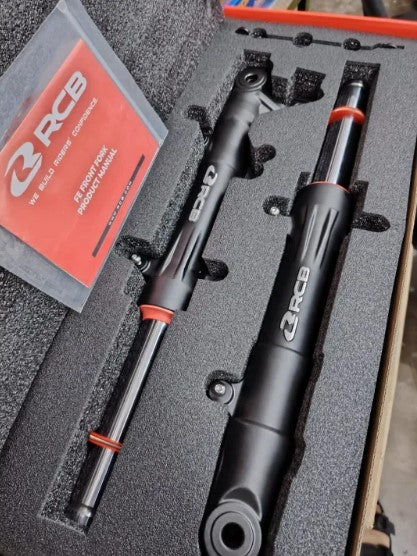 100% ORIGINAL RCB FE SERIES HEAVY DUTY FRONT FORK YAMAHA Y15 Y16 RS150 RSX LC135 4S LC 135 FOK DEPAN SHOCK SUSPENSION -By Sea Courier Method 🚢📦
