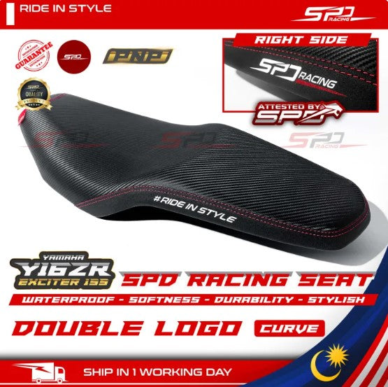 SPD Racing Seat 2024 Design Curve & Flat PNP RS150 V1-V3 RS-X 150 Winner X LC135 V2-V8 Y15 Y16 NVX V2 Softness Lembut -By Sea Courier Method 🚢📦