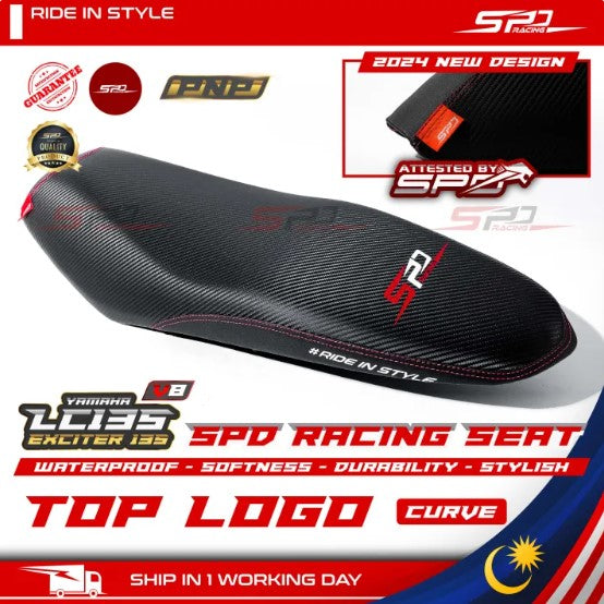 SPD Racing Seat 2024 Design Curve & Flat PNP RS150 V1-V3 RS-X 150 Winner X LC135 V2-V8 Y15 Y16 NVX V2 Softness Lembut -By Sea Courier Method 🚢📦
