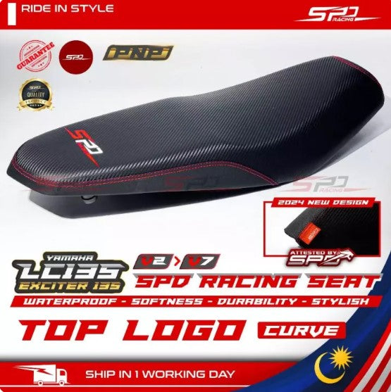 SPD Racing Seat 2024 Design Curve & Flat PNP RS150 V1-V3 RS-X 150 Winner X LC135 V2-V8 Y15 Y16 NVX V2 Softness Lembut -By Sea Courier Method 🚢📦