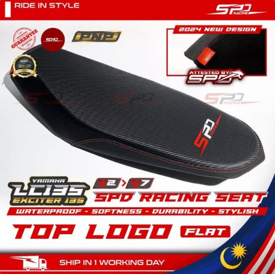 SPD Racing Seat 2024 Design Curve & Flat PNP RS150 V1-V3 RS-X 150 Winner X LC135 V2-V8 Y15 Y16 NVX V2 Softness Lembut -By Sea Courier Method 🚢📦