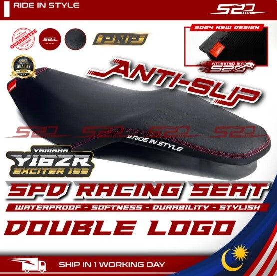 SPD Racing Seat 2024 Design Curve & Flat PNP RS150 V1-V3 RS-X 150 Winner X LC135 V2-V8 Y15 Y16 NVX V2 Softness Lembut -By Sea Courier Method 🚢📦
