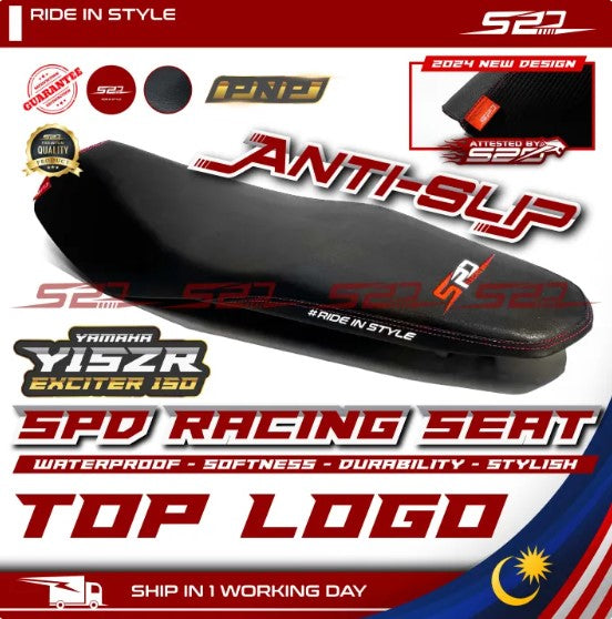 SPD Racing Seat 2024 Design Curve & Flat PNP RS150 V1-V3 RS-X 150 Winner X LC135 V2-V8 Y15 Y16 NVX V2 Softness Lembut -By Sea Courier Method 🚢📦