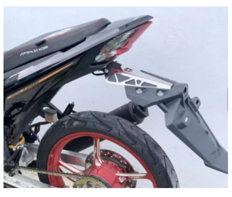 HONDA RS150 RSX150 WINNER X (FENDER REAR MUDGUARD + DYNO PRO BRACKET BESI ) EKOR ORGINAL VIETNAM (CARBON / BLACK) -By Sea Courier Method 🚢📦