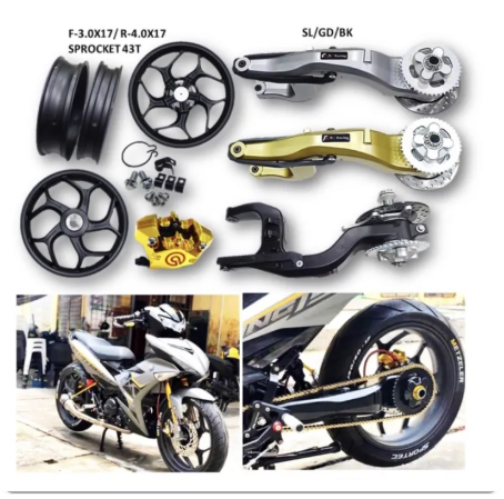 Y15ZR Y16ZR SWING ARM single arm with sport rim + caliper -By Sea Courier Method 🚢📦