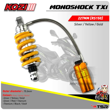 Monoshock Y16ZR / Y15ZR 205mm/ SYM VF3i -208mm / RS150 - 227mm TX1 TSR -By Sea Courier Method 🚢📦