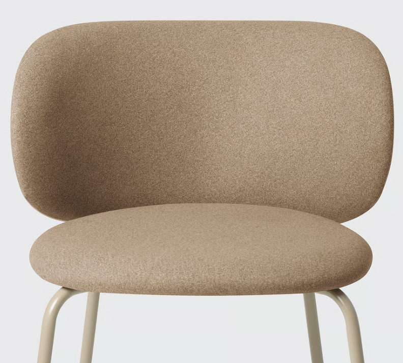 TONSTAD / KRYLBO Table and 6 chairs, oak veneer/Tonerud dark beige, 200x85 cm