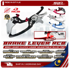 Brake Lever S3 RCB RS150 RS-X 150 Y15 Y16 NVX NMAX XMAX RAIDER PNP Brek Clutch Lever RH LH Angle Position Adjustable -By Sea Courier Method 🚢📦