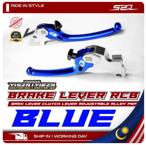 Brake Lever S3 RCB RS150 RS-X 150 Y15 Y16 NVX NMAX XMAX RAIDER PNP Brek Clutch Lever RH LH Angle Position Adjustable -By Sea Courier Method 🚢📦