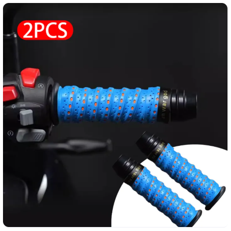 SEAMETAL Motorcycle Handlebar Tape PU Road Bike Handlebar Tape Soft Anti-Vibration Tape Durable Protection Straps -By Sea Courier Method 🚢📦