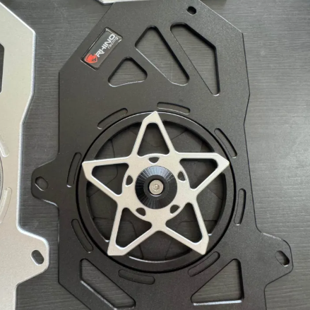 RHINO RACING COOLANT COVER VARIO160 ADV160 PCX160 PENUTUP COOLANT KIPAS PUSING ARM STAR SHAPE -By Sea Courier Method 🚢📦