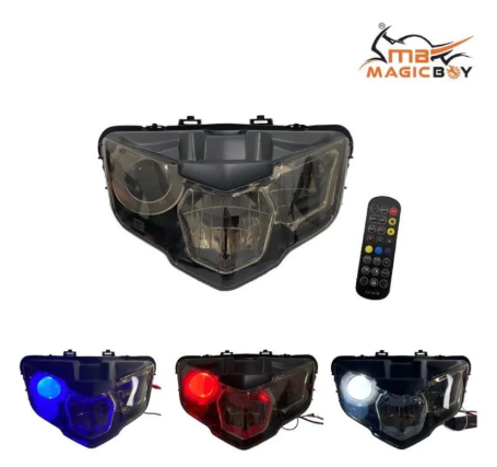 DHC- Magic Boy LED HEADLAMP LIGHT Y15V2 /LCV8FI Comes WIth Multi Color Lighting (MAGIC BOY LED HEAD LAMP Y15V2 /LCV8FI) -By Sea Courier Method 🚢📦