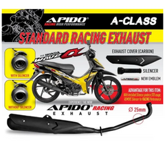 DHC- HONDA WAVE ALPHA 110 CX 110 standard RACING EXHAUST EKZOS EXZOS APIDO RACING pipe -By Sea Courier Method 🚢📦