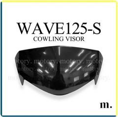 DHC- HONDA WAVE125S COWLING VISOR (BLACK) WINDSCREEN WIND SCREEN WINDSHIELD HEAD VISOR COVER W125S WAVE125 S WAVE 125 S -By Sea Courier Method 🚢📦