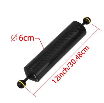Carbon Fiber Float Buoyancy Aquatic Arm Dual Ball Floating Arm Diving Camera Underwater Diving Tray -By Sea Courier Method 🚢📦