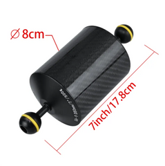 Carbon Fiber Float Buoyancy Aquatic Arm Dual Ball Floating Arm Diving Camera Underwater Diving Tray -By Sea Courier Method 🚢📦