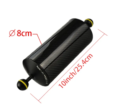 Carbon Fiber Float Buoyancy Aquatic Arm Dual Ball Floating Arm Diving Camera Underwater Diving Tray -By Sea Courier Method 🚢📦